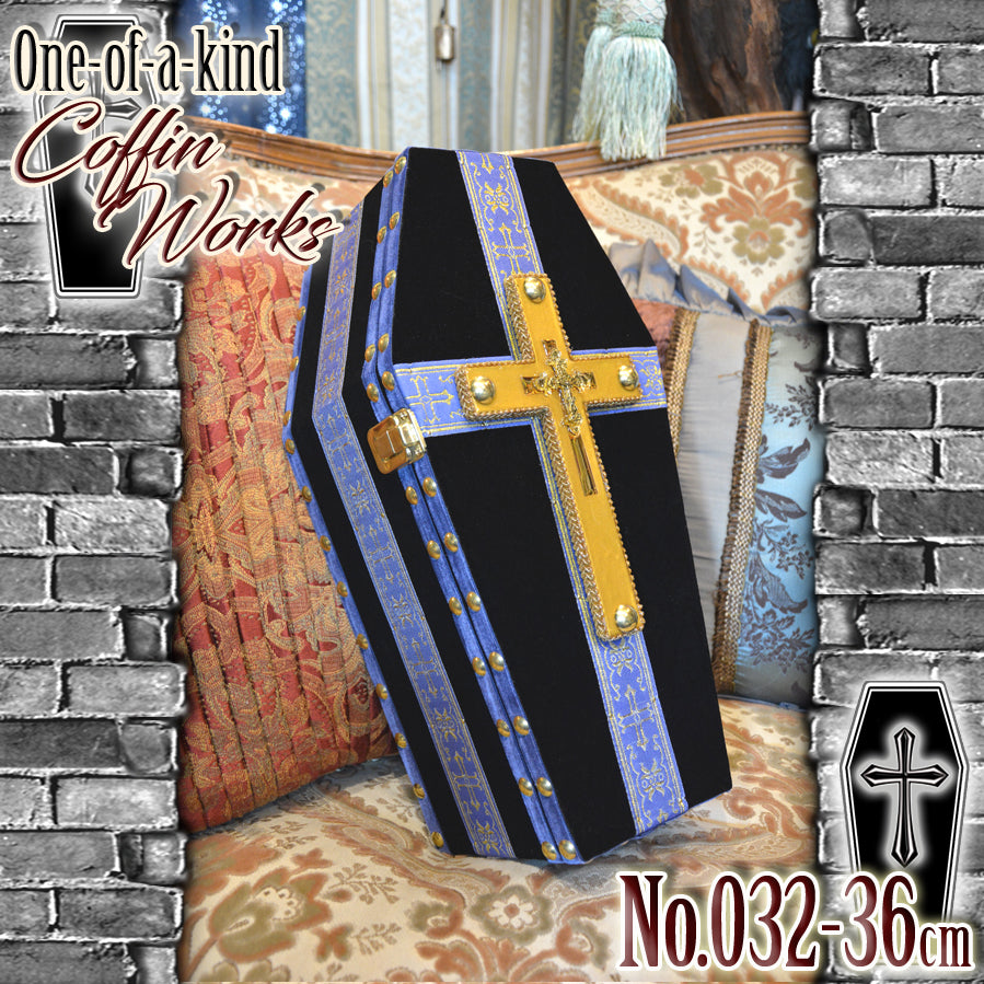 【 One-of-a-kind  一点物棺 】 36cm サイズ Type-03-02 DOLL Coffin ＜No.032-36 ＞