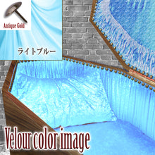 画像をギャラリービューアに読み込む, 【Type-01◆1/1等身大棺オプション】内装クッション Wedge Style 台形扉 ＜ベロア生地＞
