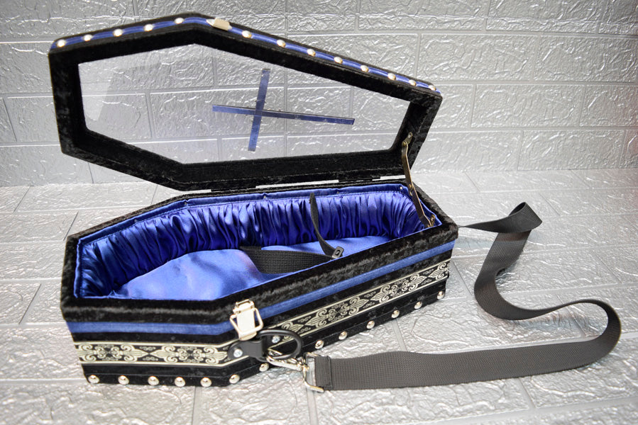 【 One-of-a-kind  一点物棺 】 内寸36cm サイズ アクリル扉 ポシェットタイプ DOLL Coffin ＜No.010-36 ＞