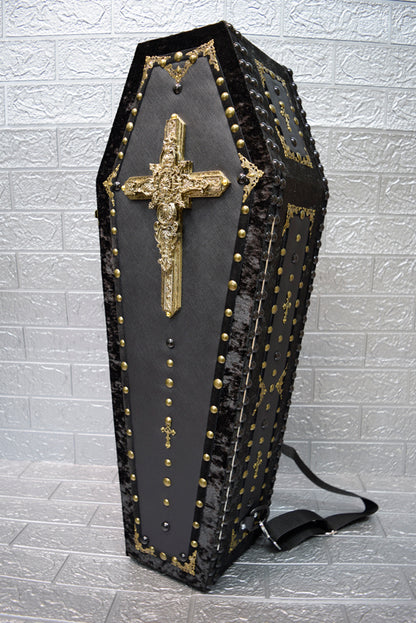 【 One-of-a-kind  一点物棺 】 内寸70cm サイズ 背負える DOLL Coffin ＜No.013-70 ＞