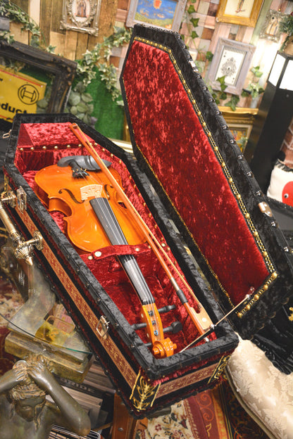 【One-of-a-kind 一点物棺 】ヴァイオリンケース Violin case Coffin BOX ＜NO.030＞
