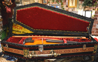 【One-of-a-kind 一点物棺 】ヴァイオリンケース Violin case Coffin BOX ＜NO.030＞