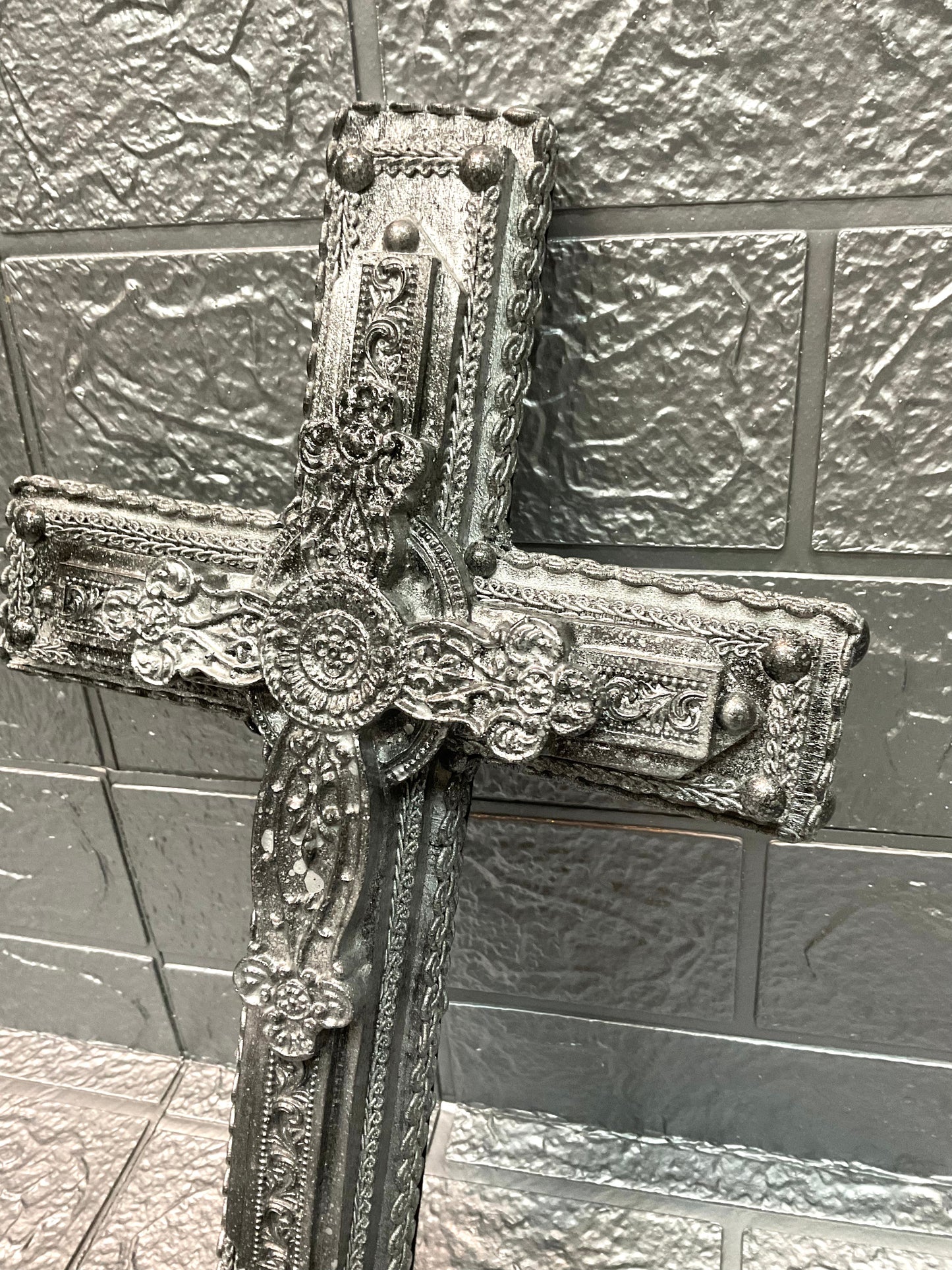 【 interior Cross 】Vintage Silver Cross　＜Cross No.004＞