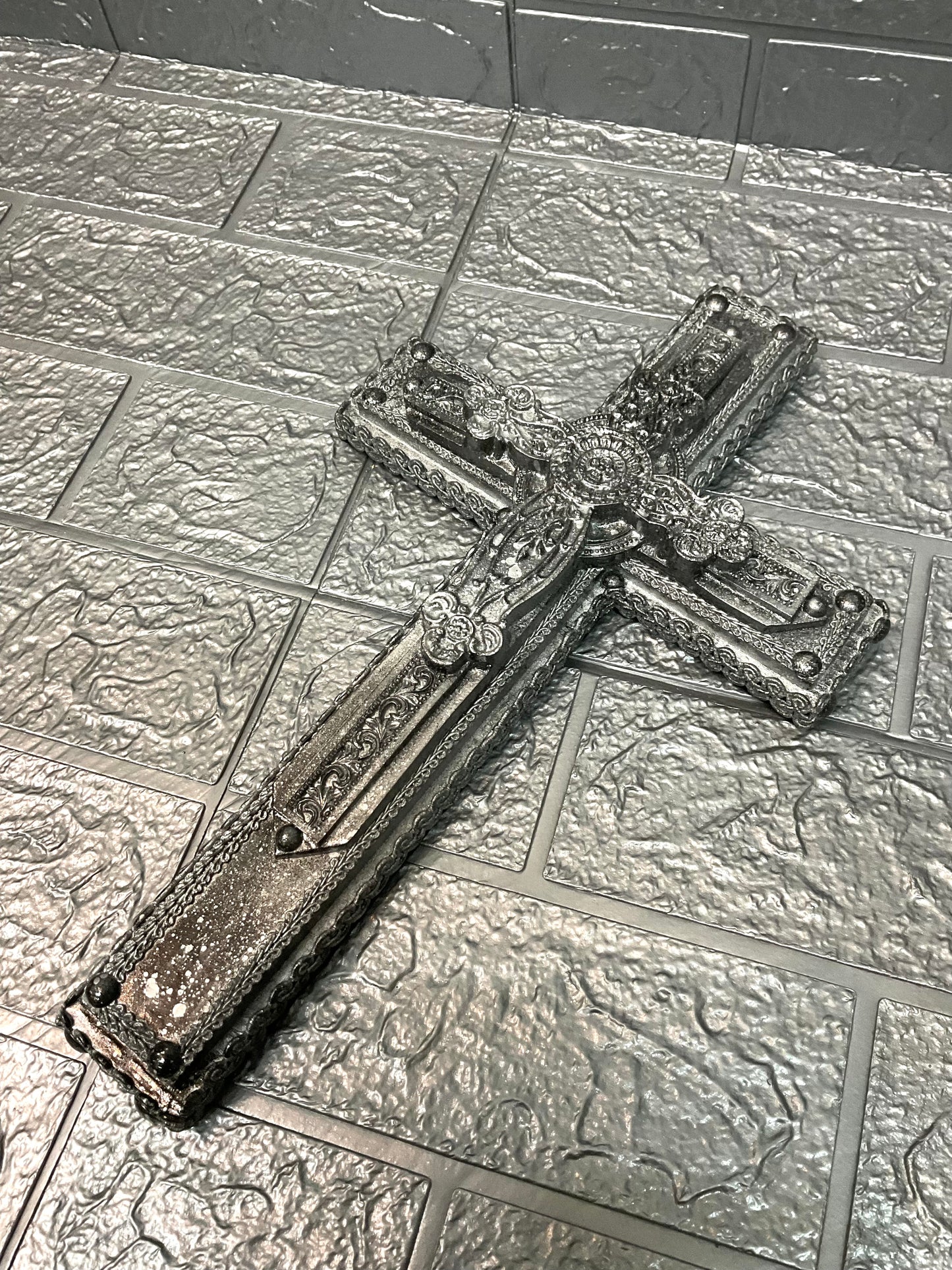 【 interior Cross 】Vintage Silver Cross　＜Cross No.004＞