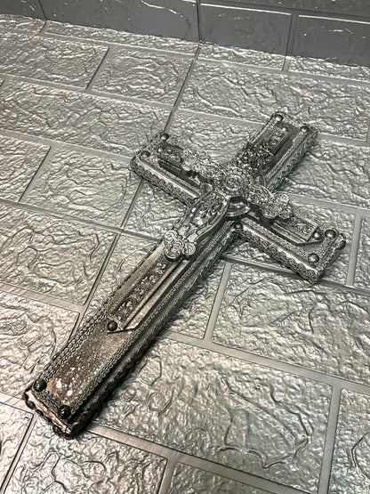 【 interior Cross 】Vintage Silver Cross　＜Cross No.004＞