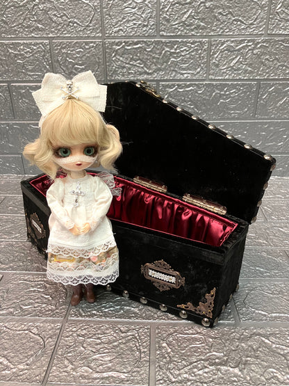 【 One-of-a-kind  一点物棺 】 30cm サイズ  DOLL Coffin ＜No.020-30 ＞