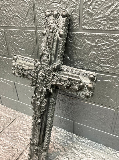 【 interior Cross 】Vintage Silver Cross　＜Cross No.002＞