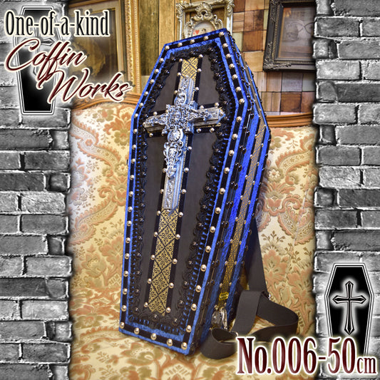 【 One-of-a-kind  一点物棺 】 50cm サイズ 背負える DOLL Coffin ＜No.006-50 ＞