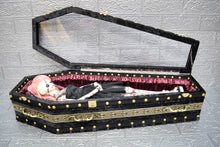 画像をギャラリービューアに読み込む, 【 One-of-a-kind  一点物棺 】 70cm サイズ 扉アクリル DOLL Coffin ＜No.001-70 ＞
