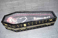 画像をギャラリービューアに読み込む, 【 One-of-a-kind  一点物棺 】 70cm サイズ 扉アクリル DOLL Coffin ＜No.001-70 ＞
