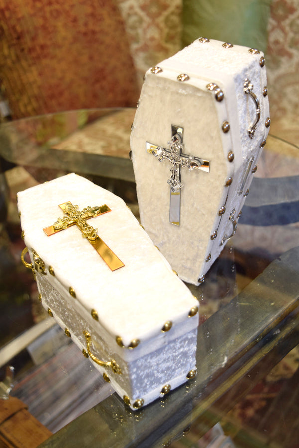 【Mini Coffin】18cm（内寸16cm）Mini Coffin BOX　＜ホワイト＞