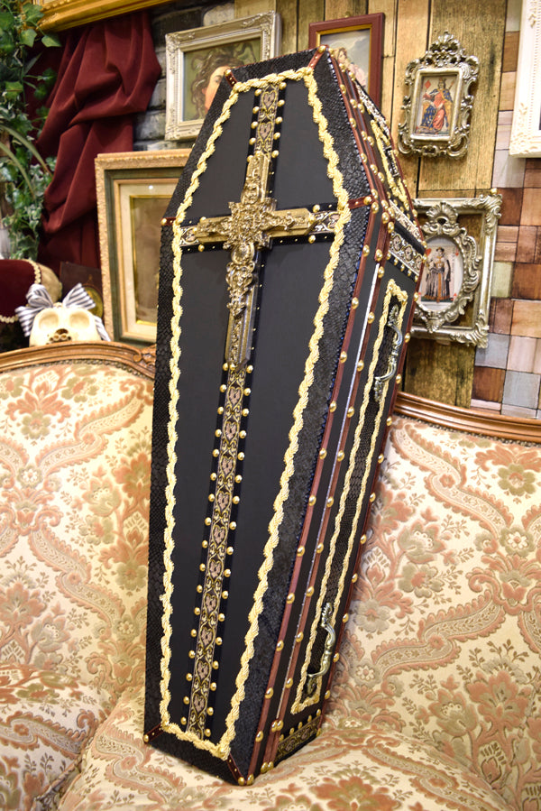 【 One-of-a-kind  一点物棺 】 80cm サイズ トランクタイプ DOLL Coffin ＜No.002-80 ＞
