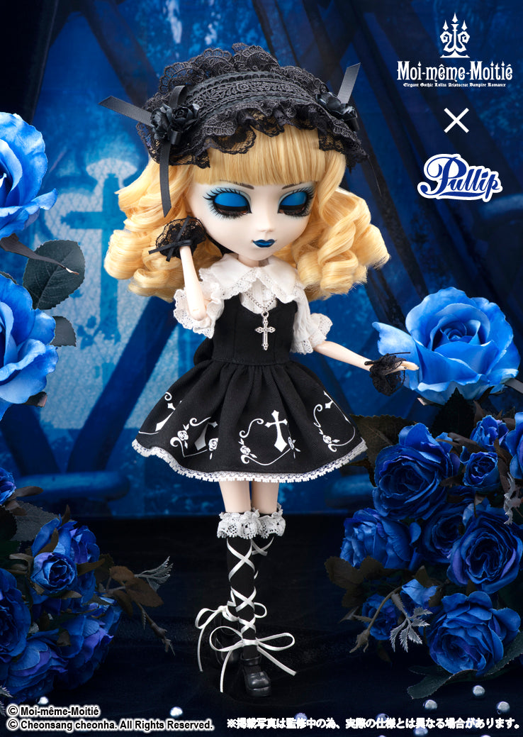 【 Pullip Doll 】P-296 Pullip（プーリップ）＜ Mana〜Elegant Gothic Lolita〜Rose cross JSK  / マナ 〜エレガント ゴシック ロリータ〜 ローズ クロス ジャンパースカート＞